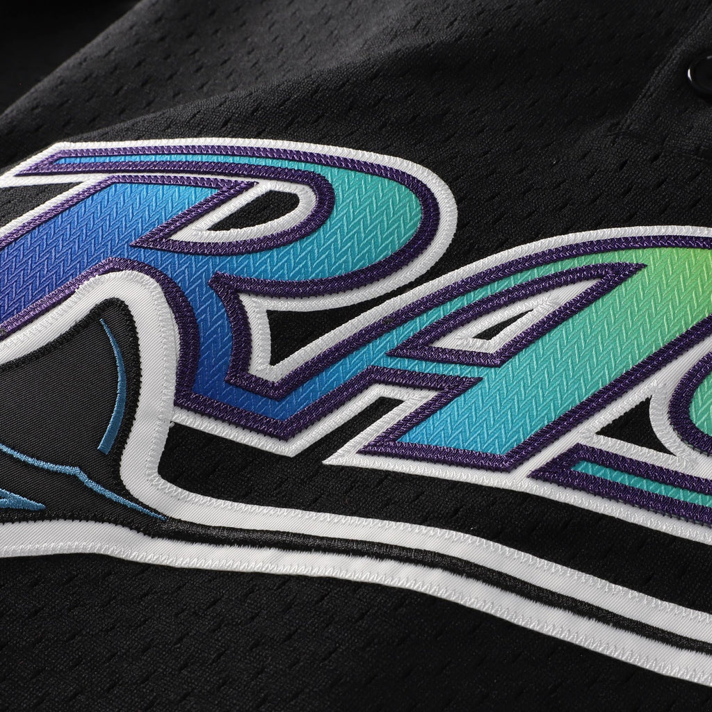 Men's Tampa Bay Rays Wade Boggs Mitchell & Ness Black Authentic Batting Practice Jersey