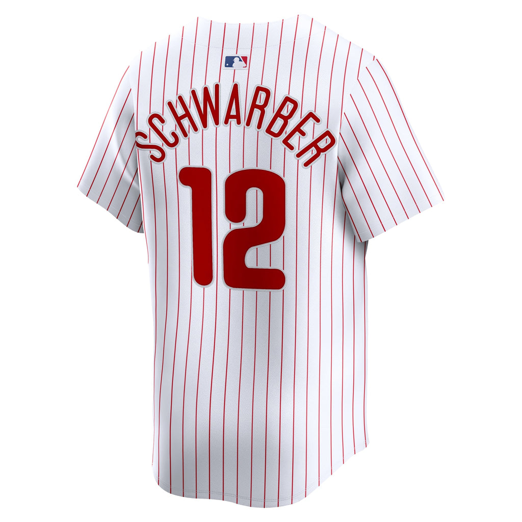 Men's Philadelphia Phillies Kyle Schwarber Nike White Home Limited Player Jersey