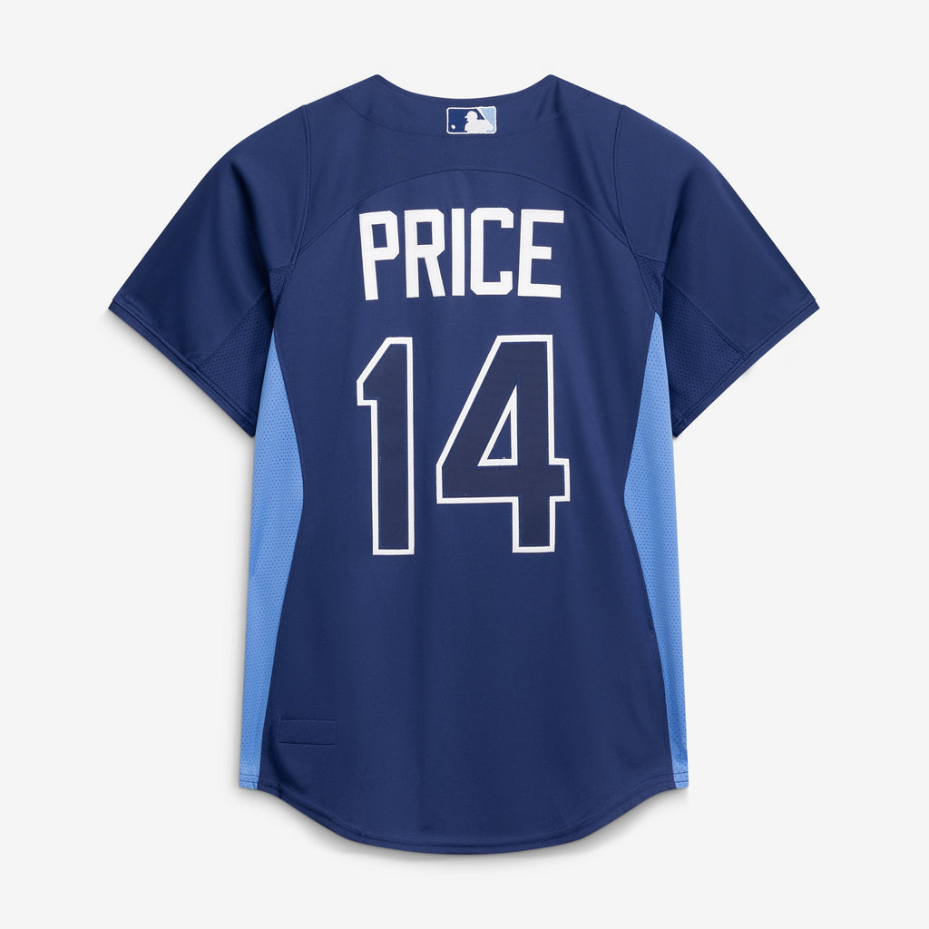 Men's Tampa Bay Rays David Price Mitchell & Ness Blue Authentic Batting Practice Jersey