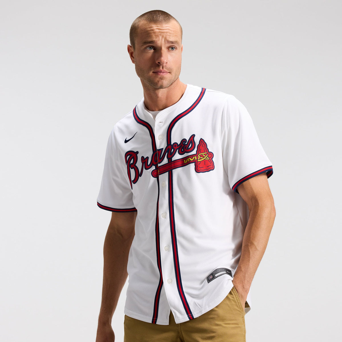 Men's Atlanta Braves Nike Red Alternate Limited Jersey