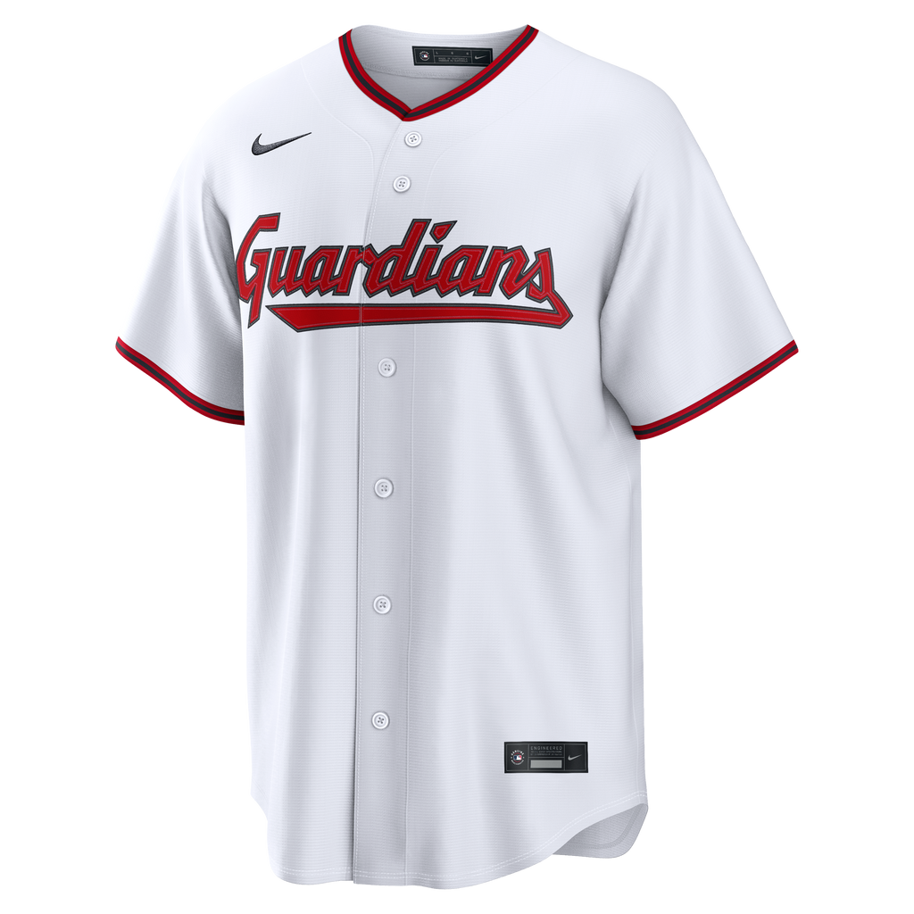 Men's Cleveland Guardians Jo Adell Nike White Home Replica Jersey