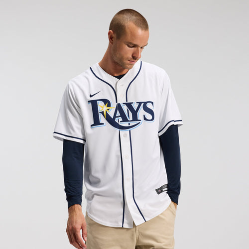 Men's  Tampa Bay Rays Yandy Díaz Nike White Home Replica Jersey