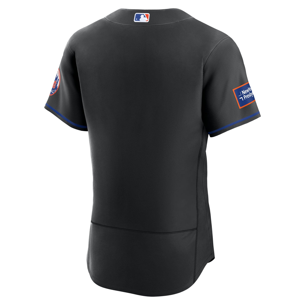 Men's New York Mets Nike White Home Sponsor Patch Authentic Jersey