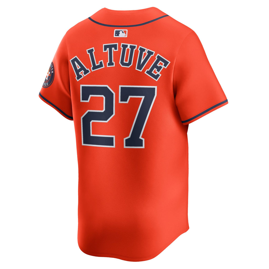 Men's Houston Astros Jose Altuve Nike White Home Limited Player Jersey