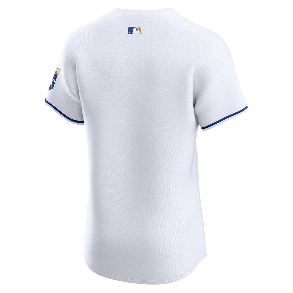 Men's Kansas City Royals  Nike Gray Road Vapor Premier Elite Patch Jersey