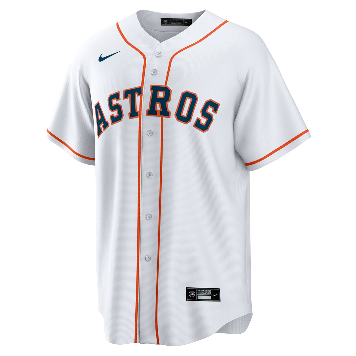 Men's Houston Astros  Nike White #1 Dad Home Replica Jersey