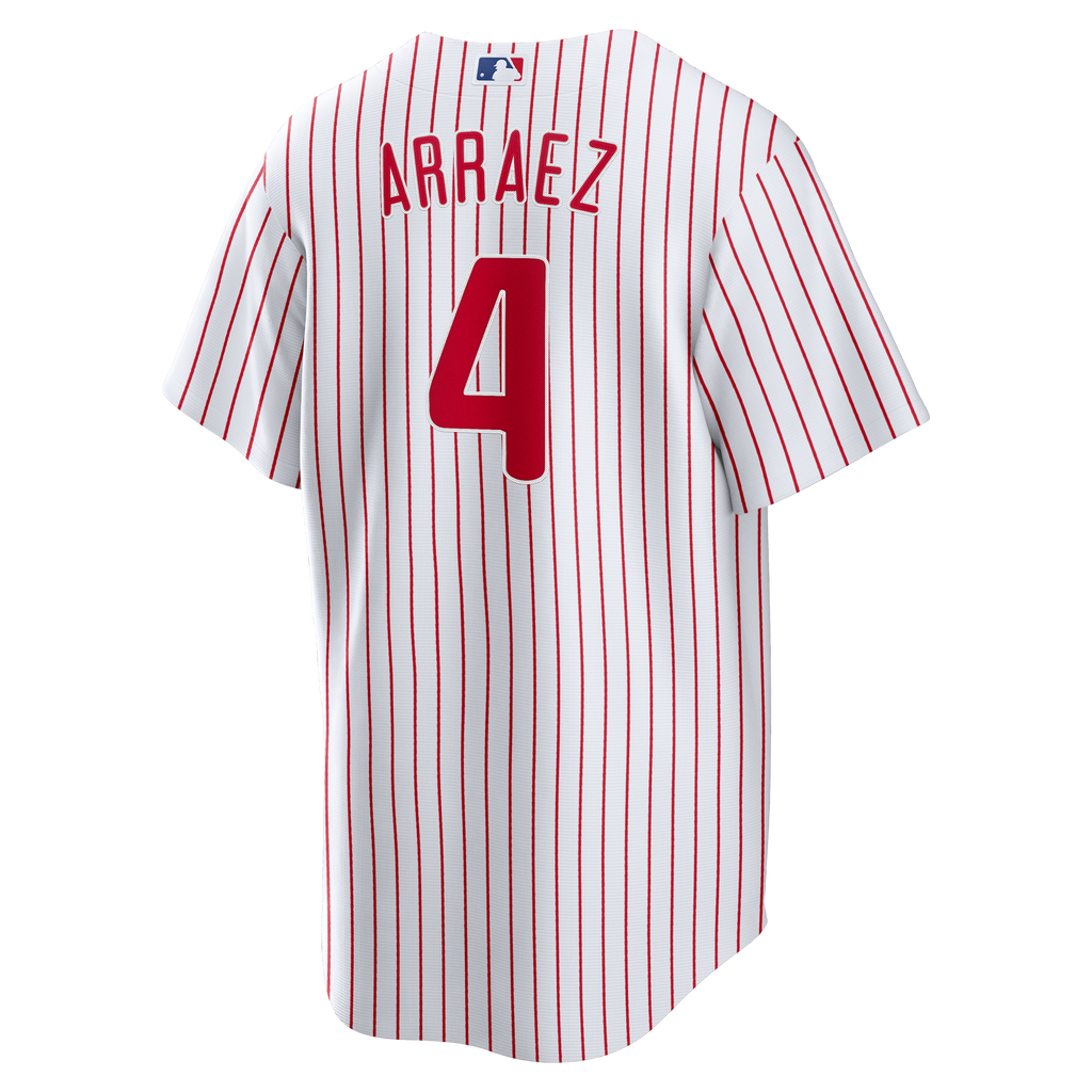 Men's Philadelphia Phillies Luis Arraez Nike White Home Replica Jersey