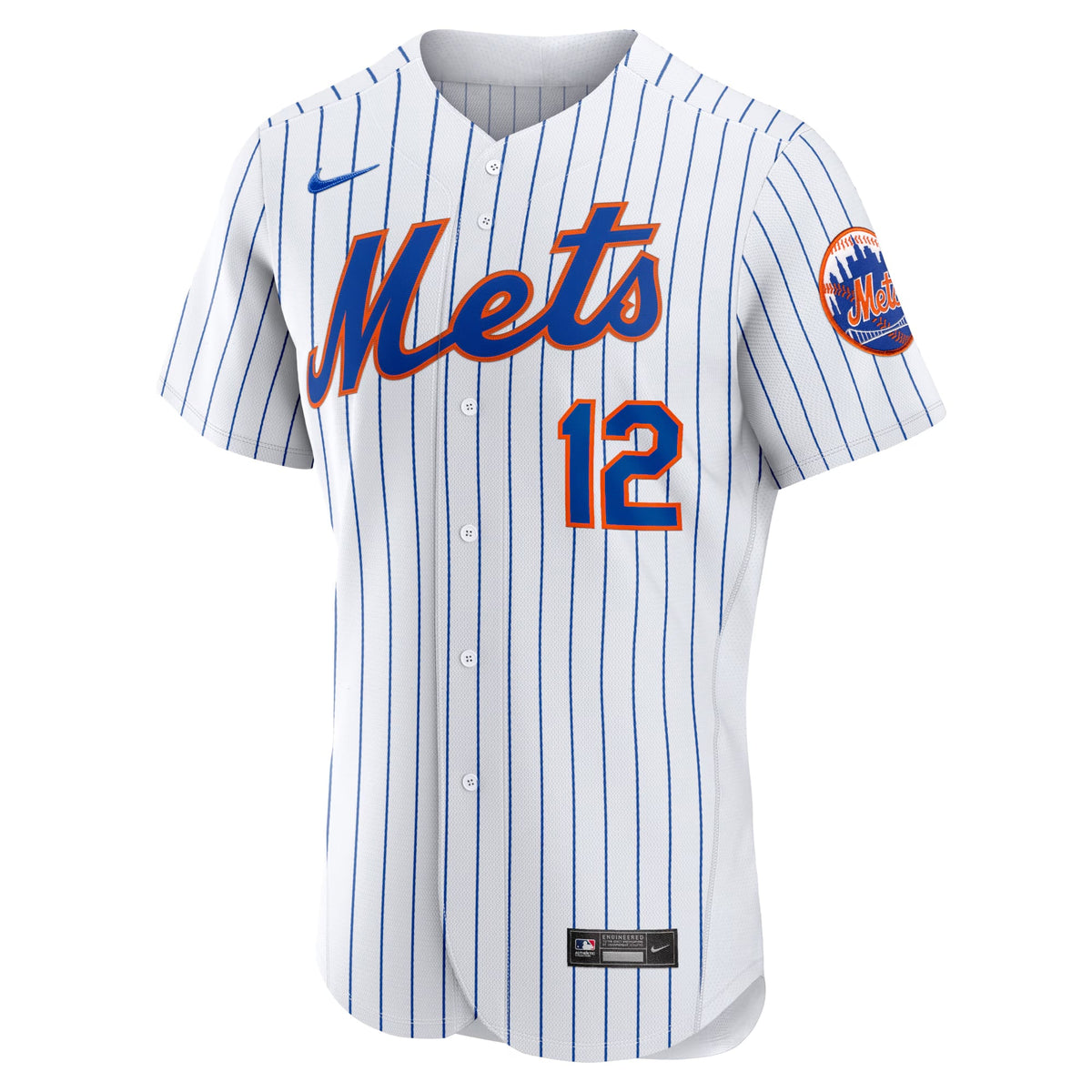 Men's New York Mets Francisco Lindor Nike White Home Authentic Player Jersey