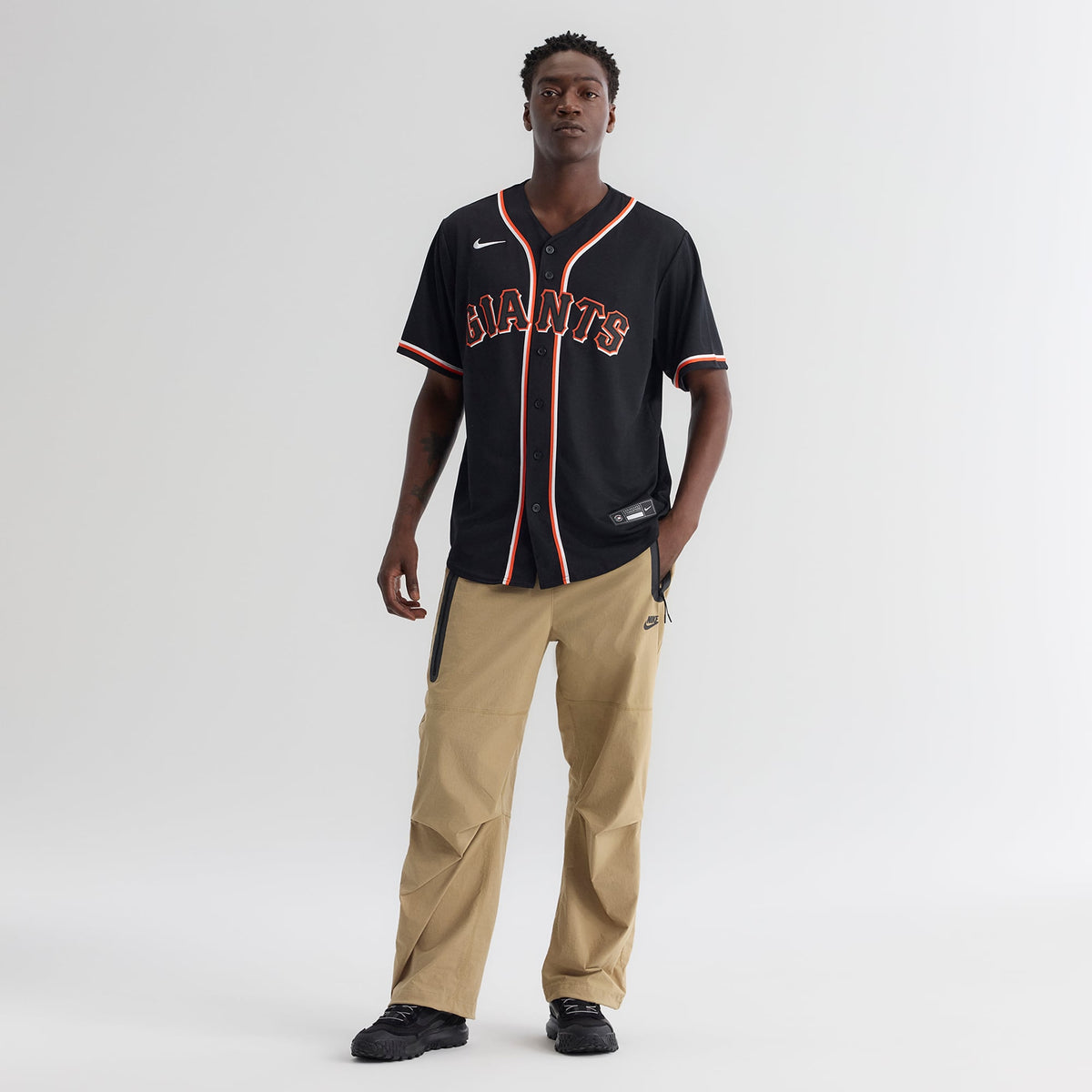 Men's San Francisco Giants Jung Hoo Lee Nike Fashion Replica Black Out Jersey