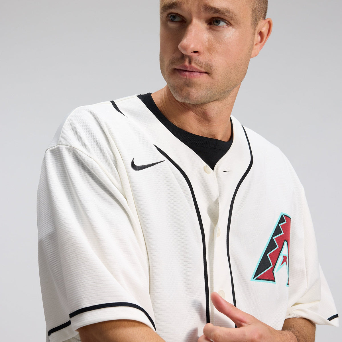 Men's Arizona Diamondbacks Corbin Carroll Nike Cream Home Replica Jersey