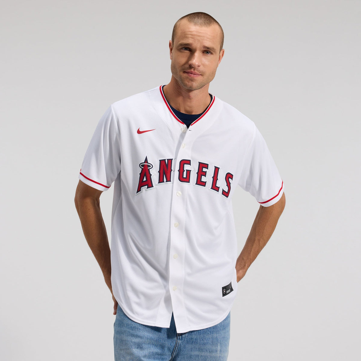 Men's Los Angeles Angels Nike Red Alternate Replica Team Jersey