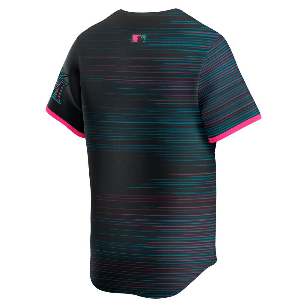 Men's Miami Marlins Nike Black 2025 City Connect Limited Jersey