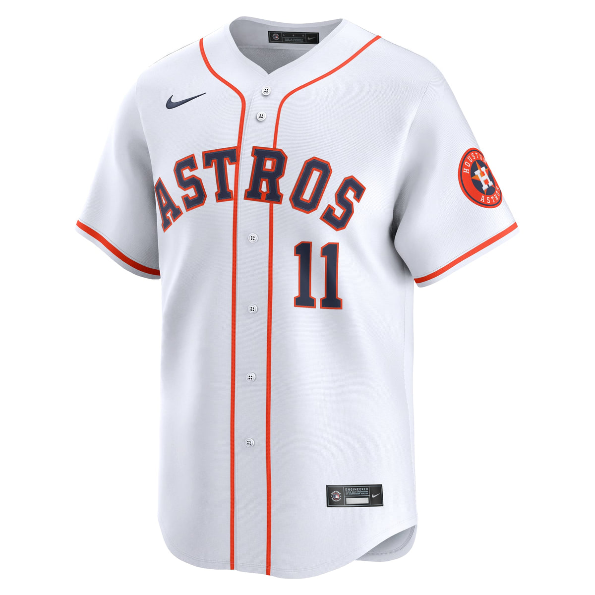 Men's Houston Astros Cam Smith #11 Nike White Home Limited Player Jersey