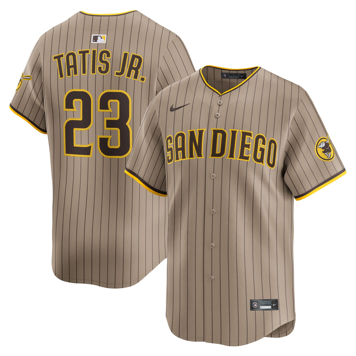 Men's San Diego Padres Fernando Tatis Jr. Nike Brown Road Limited Player Jersey