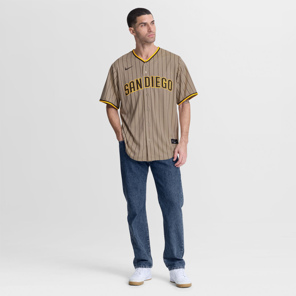 Men's San Diego Padres Jackson Merrill Nike Sand Alternate Replica Jersey