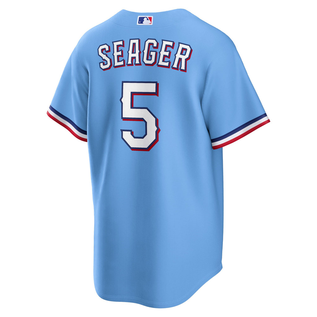 Men's Texas Rangers Corey Seager Nike Gray Road Replica Jersey