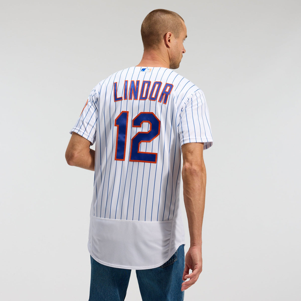 Men's New York Mets Francisco Lindor Nike White Home Authentic Player Jersey
