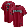 Men's Arizona Diamondbacks Corbin Carroll Nike Crimson Alternate 2 Replica Jersey