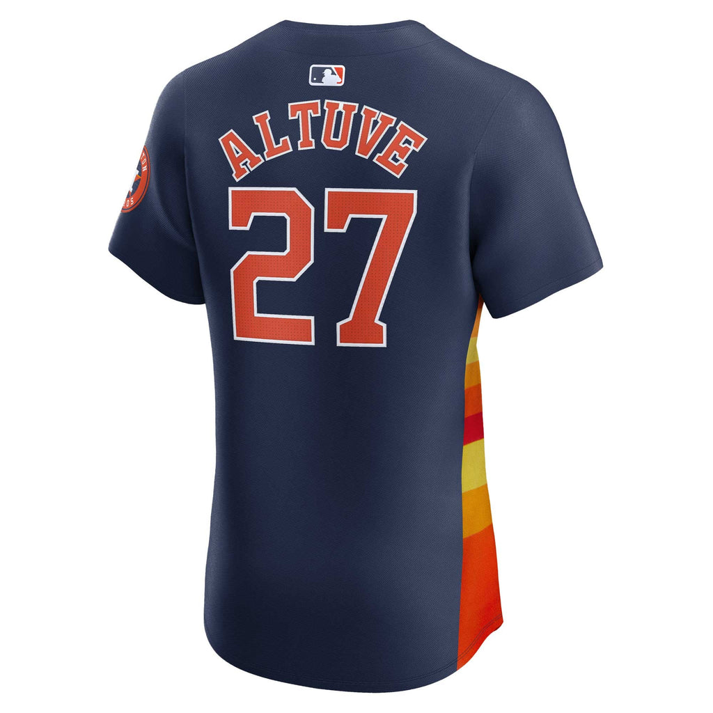 Men's Houston Astros Jose Altuve Nike Navy Alternate Elite Player Jersey