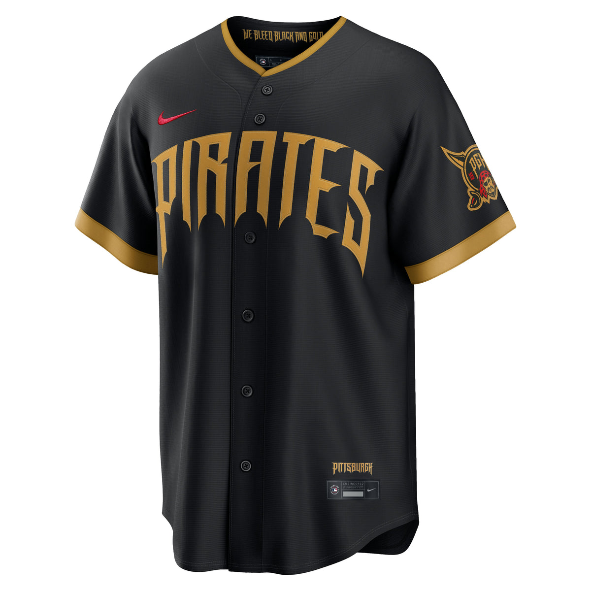 Men's Pittsburgh Pirates  Nike Black 2026 City Connect Stadium Jersey