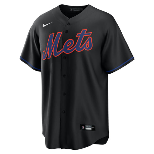 Men's  New York Mets Francisco Lindor Nike Black Alternate Replica Jersey