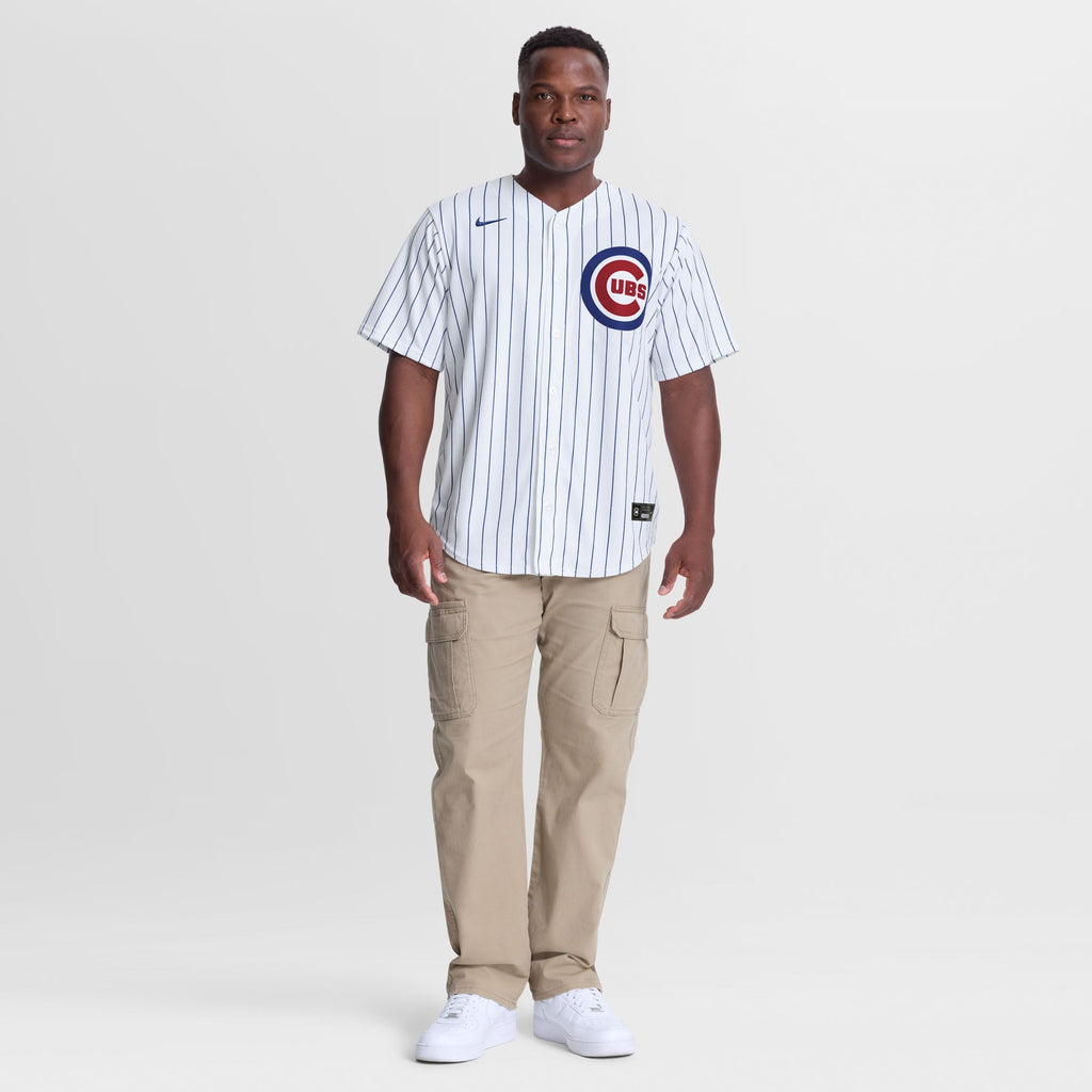 Men's Chicago Cubs Ryan Zeferjahn Nike White Home Replica Jersey