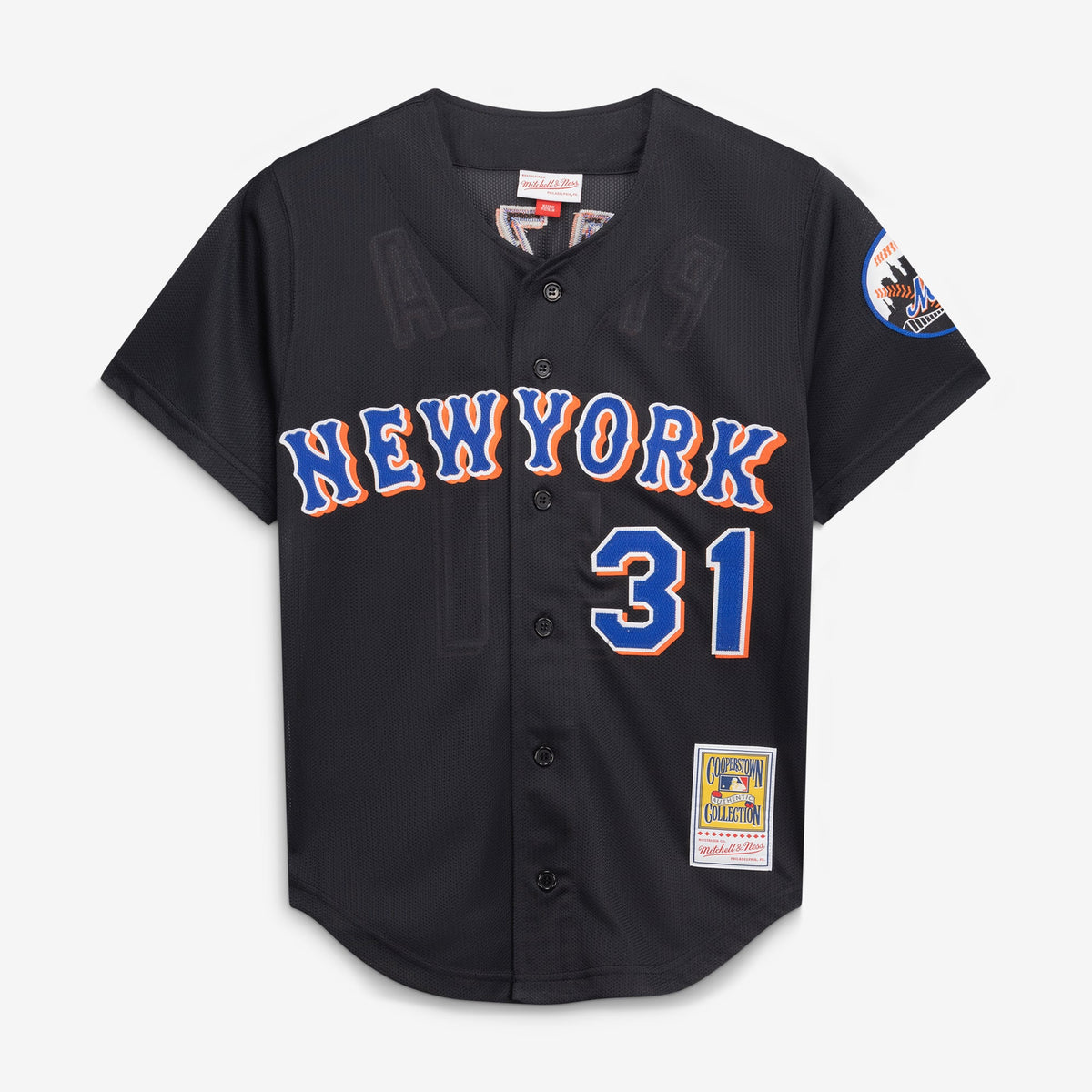 Men's New York Mets Mike Piazza Mitchell & Ness Black Cooperstown Collection 2000 Batting Practice Jersey