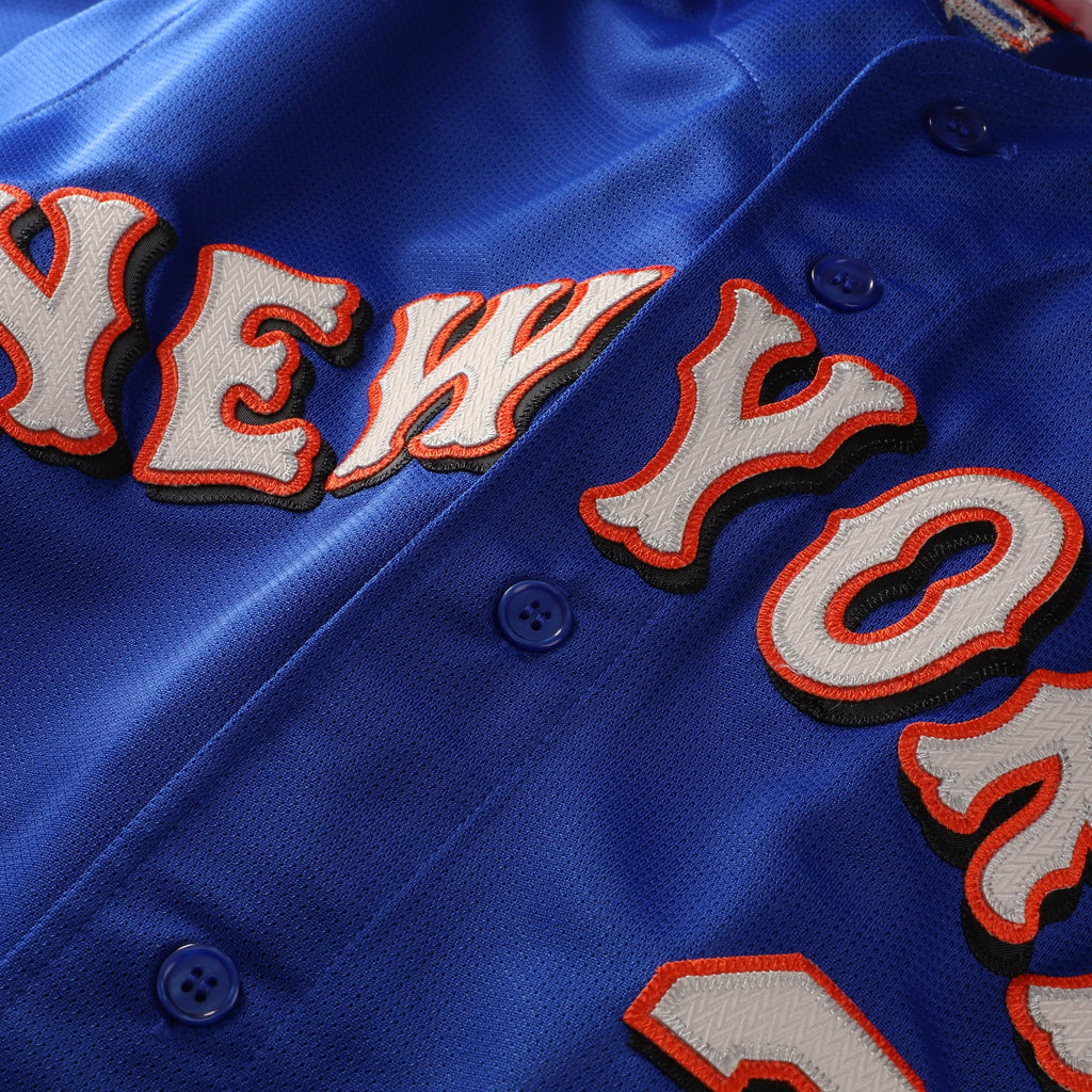 Men's New York Mets Mike Piazza Mitchell & Ness Orange Cooperstown Collection Mesh Batting Practice Button-Up Jersey