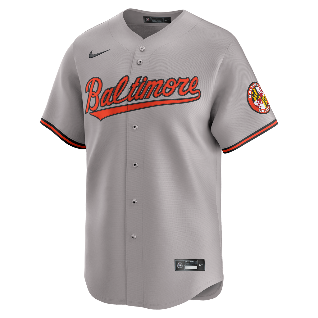 Men's Baltimore Orioles Nike Gray Road Limited Jersey