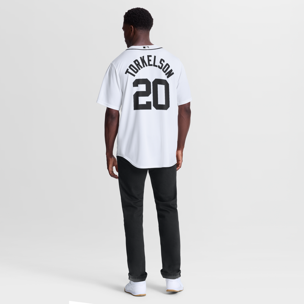 Men's  Detroit Tigers Spencer Torkelson Nike White Home Replica Jersey