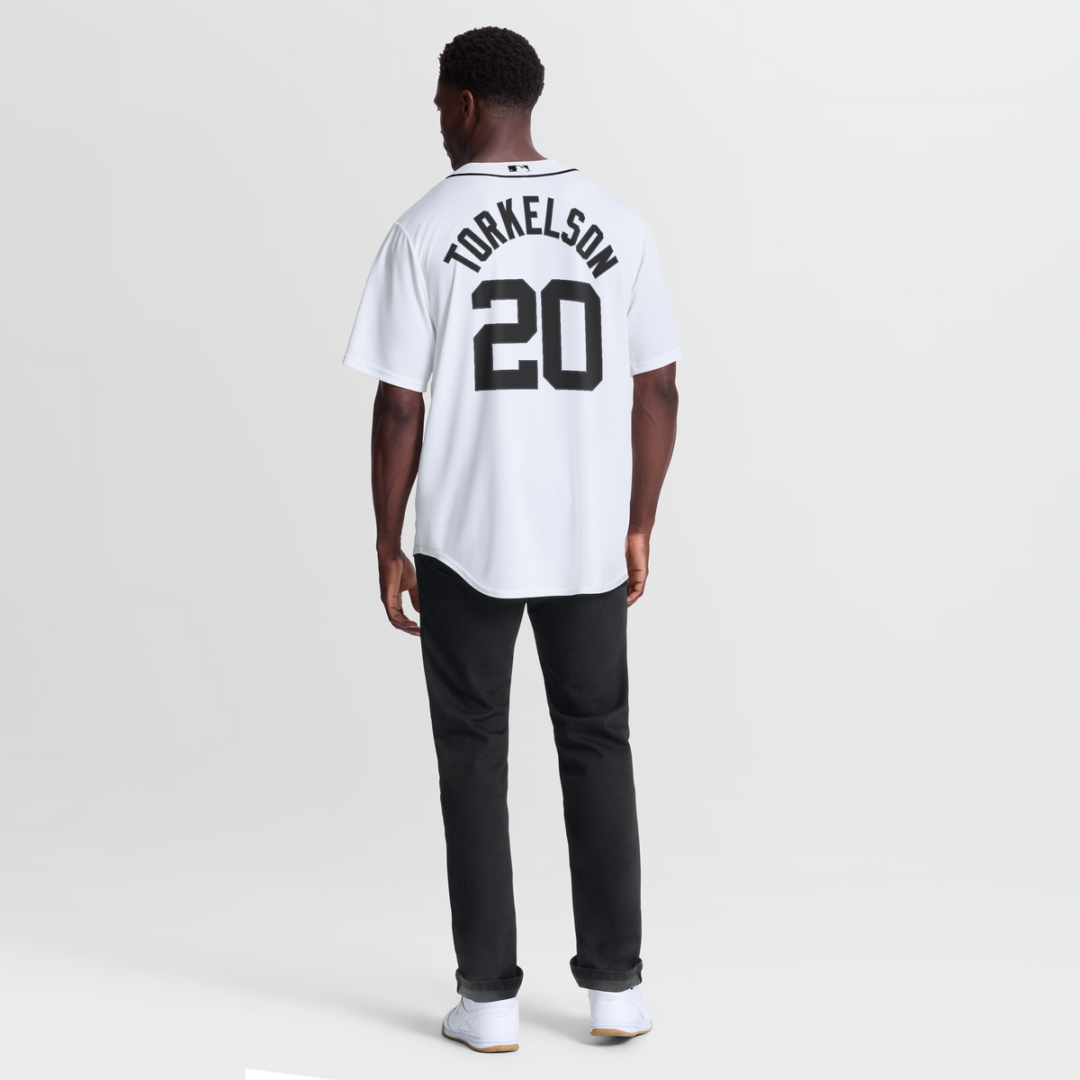 Men's  Detroit Tigers Spencer Torkelson Nike White Home Replica Jersey