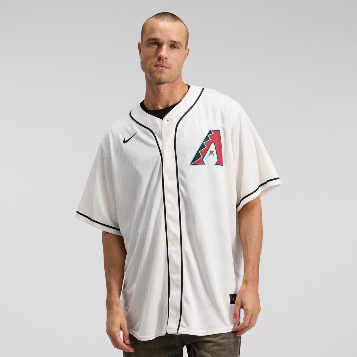 Men's Arizona Diamondbacks Corbin Carroll Nike Cream Home Replica Jersey