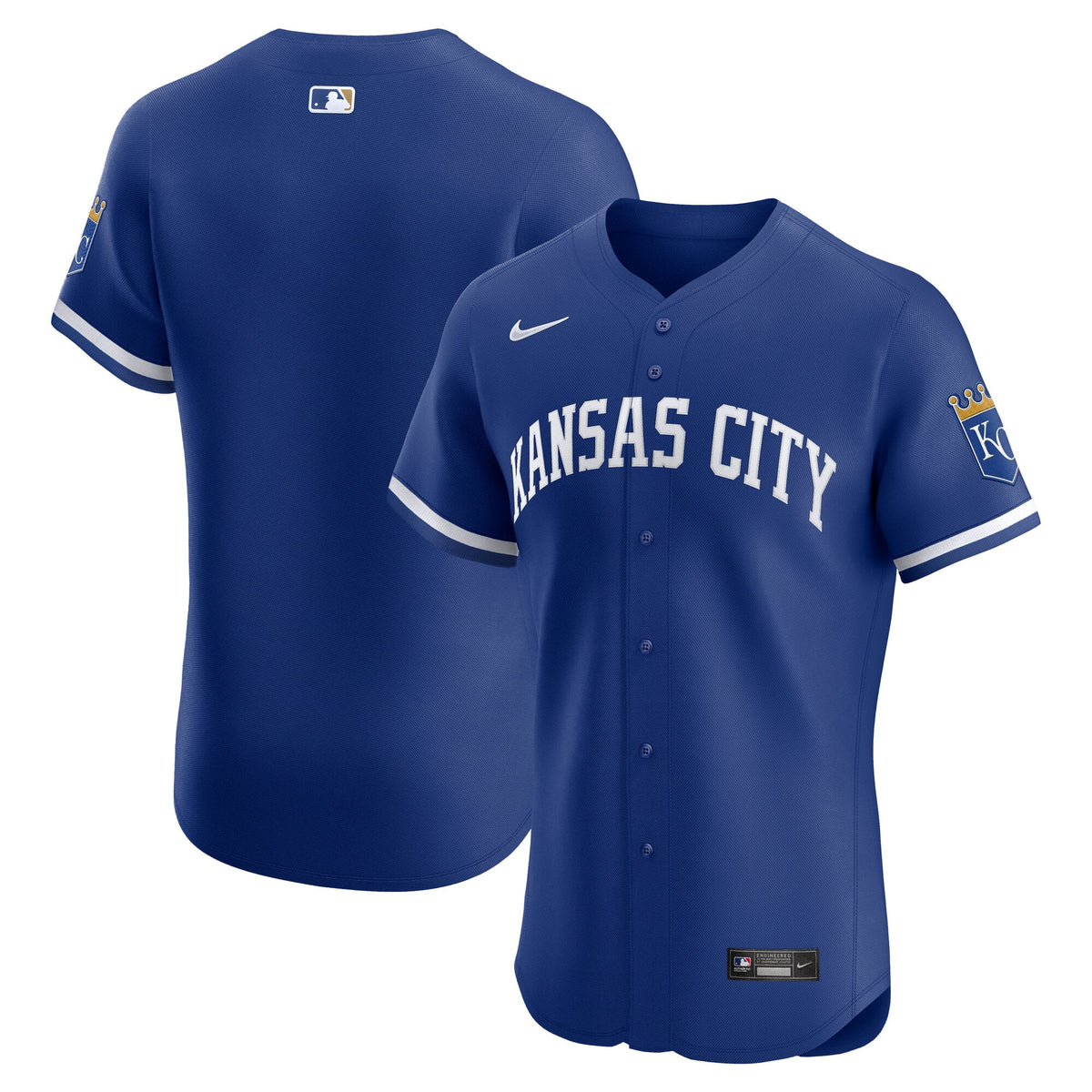Men's Kansas City Royals Nike White Home Elite Jersey