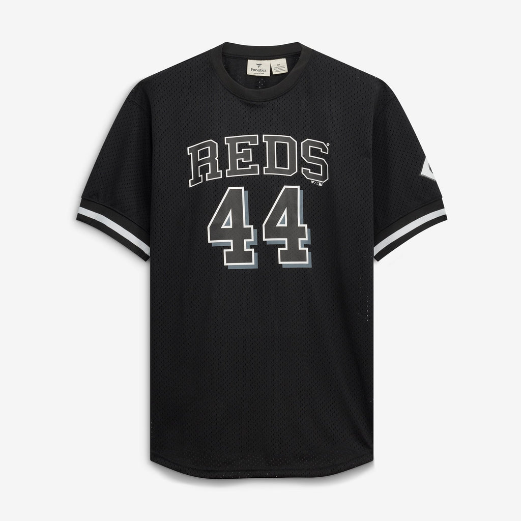 Men's Cincinnati Reds Elly De La Cruz Fanatics Black/White Big & Tall Heavyweight Mesh Jersey