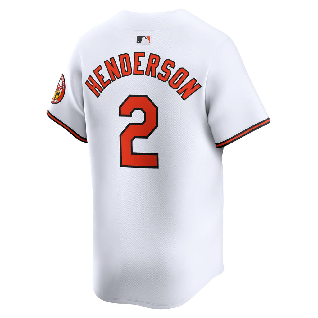 Men's Baltimore Orioles Gunnar Henderson Nike White Home Limited Player Jersey