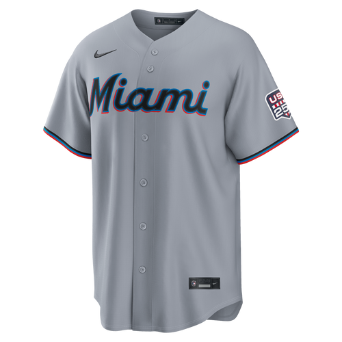 Fourth of July Men's Miami Marlins Kyle Stowers Nike Gray USA 250 Stadium Jersey