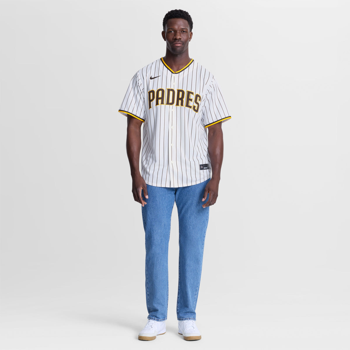Men's San Diego Padres Jackson Merrill Nike White Home Replica Player Jersey