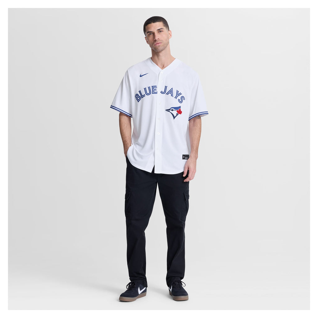 Men's Toronto Blue Jays Nathan Lukes Nike White Home Replica Jersey