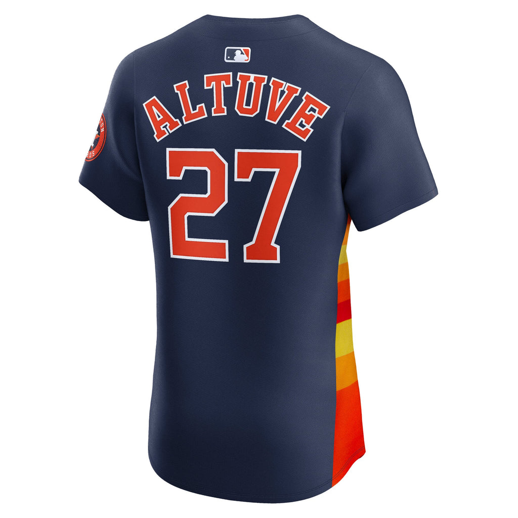 Men's Houston Astros Jose Altuve Nike Navy Alternate 2 Elite Player Jersey
