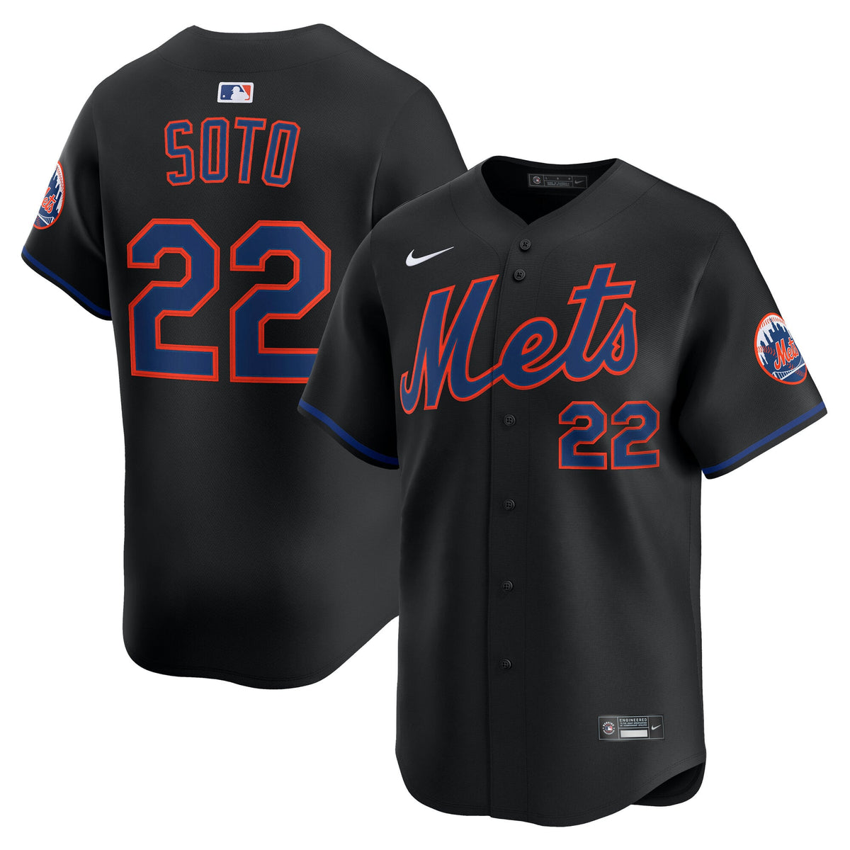 Men's New York Mets Juan Soto Nike Gray Road Limited Player Jersey