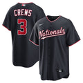 Men's Washington Nationals Dylan Crews Nike Navy Alternate Replica Jersey
