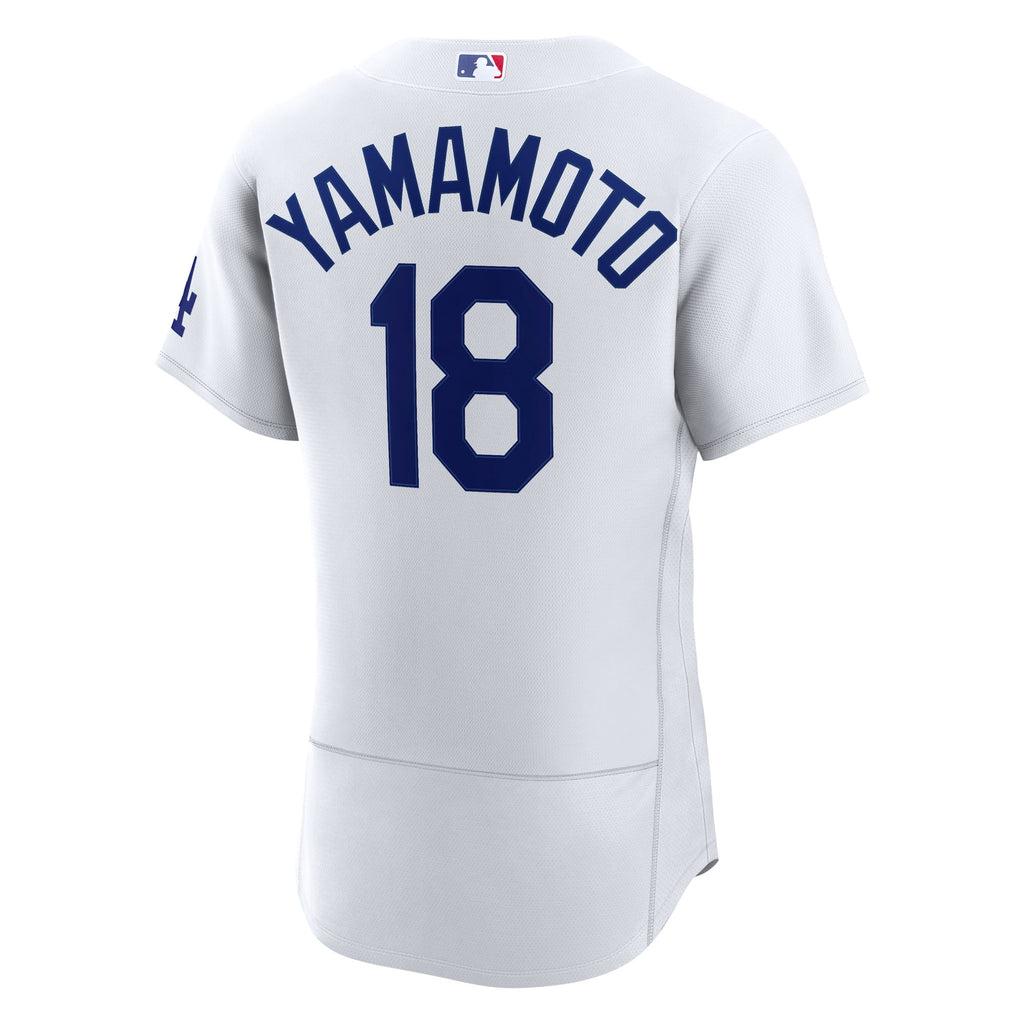 Men's Los Angeles Dodgers Yoshinobu Yamamoto Nike White Home Authentic Jersey