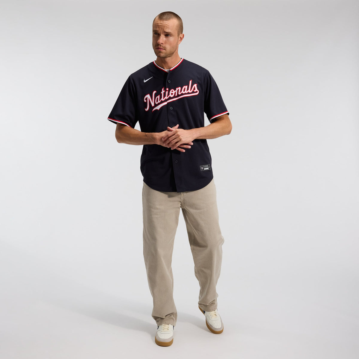 Men's Washington Nationals Dylan Crews Nike Navy Alternate Replica Jersey