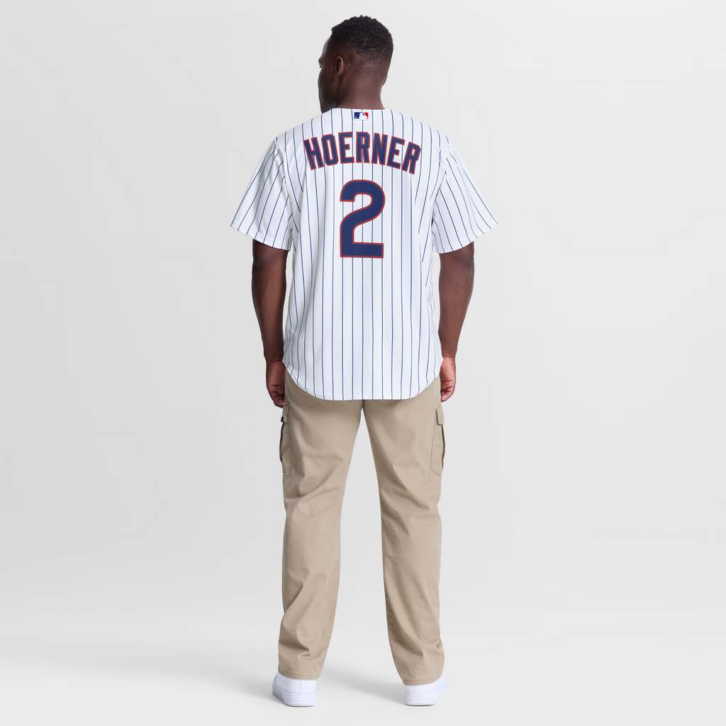 Men's Chicago Cubs Nico Hoerner Nike White Home Replica Jersey