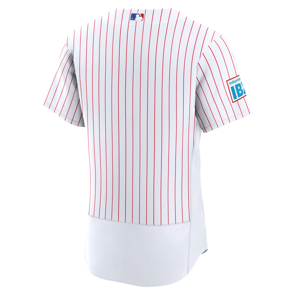 Men's Philadelphia Phillies Nike Light Blue Alternate Sponsor Patch Authentic Jersey