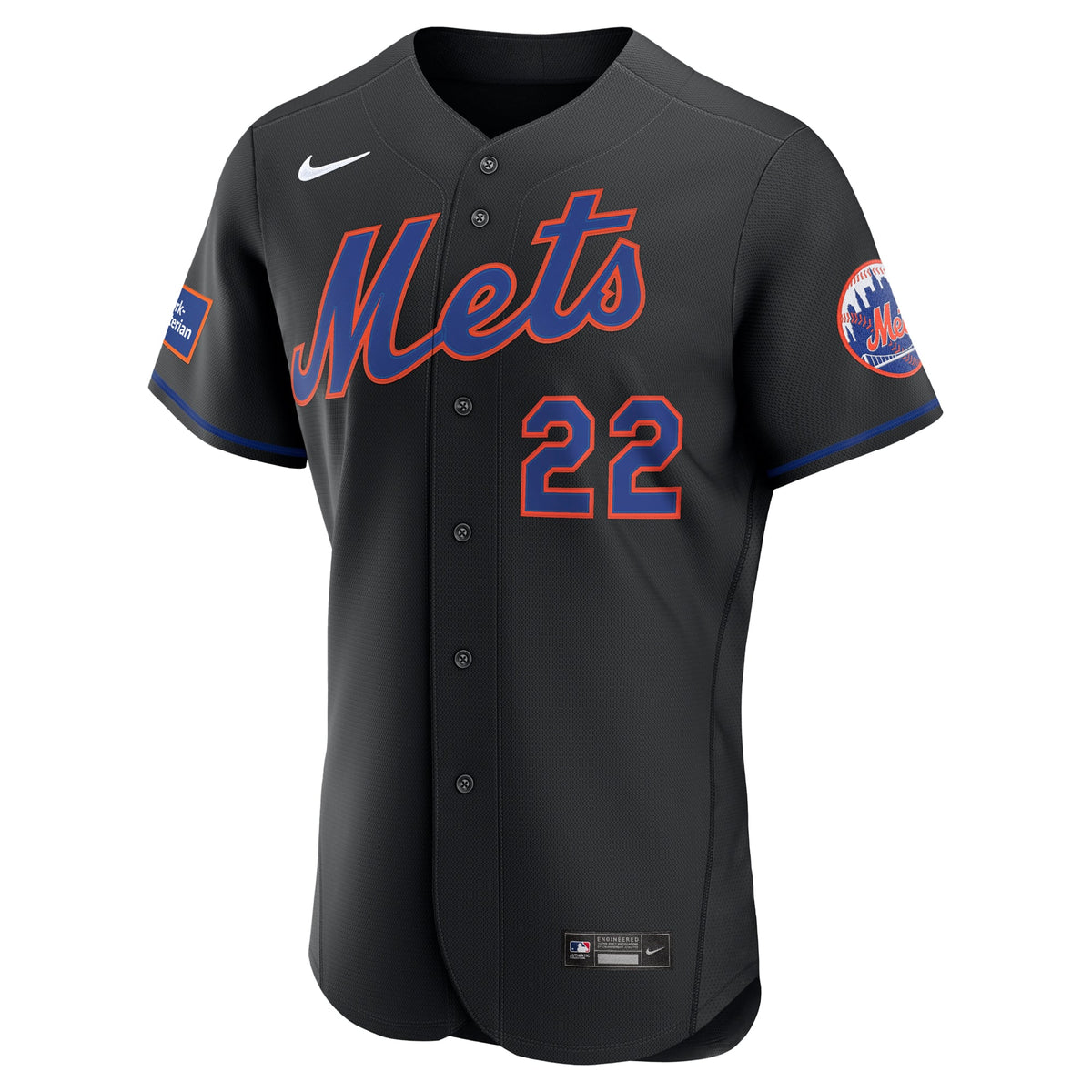 Men's New York Mets Juan Soto Nike White Home Authentic Sponsor Patch Jersey