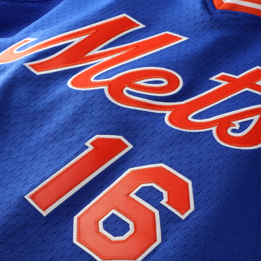 Men's New York Mets Dwight Gooden Mitchell & Ness Royal Authentic Batting Practice Jersey