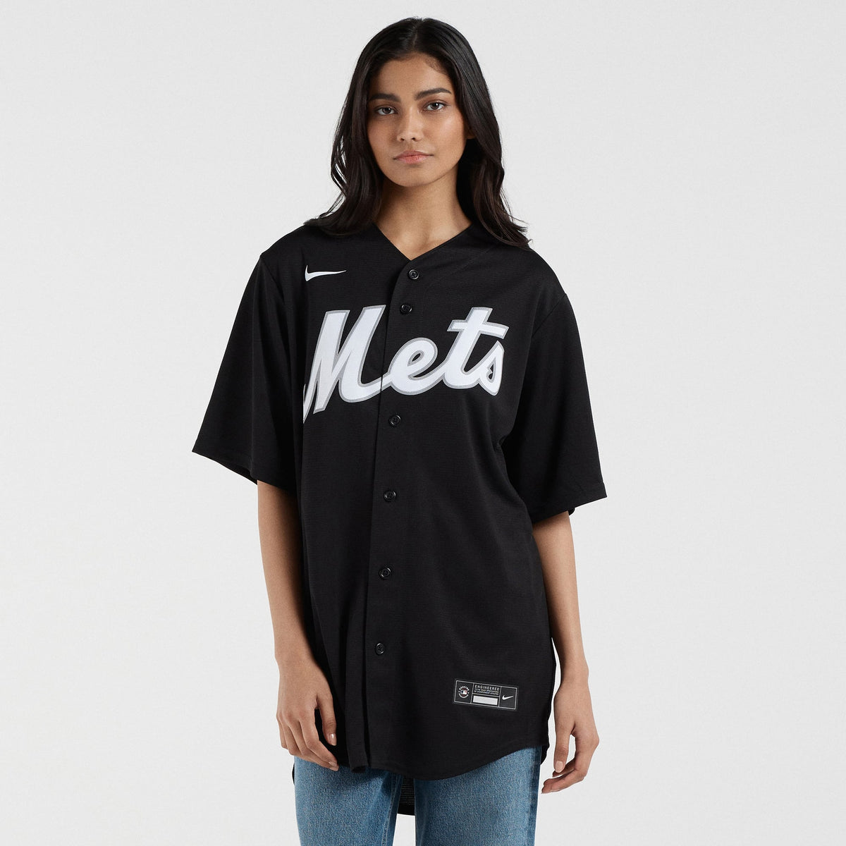 Men's New York Mets Francisco Lindor Nike Black  Replica Player Jersey