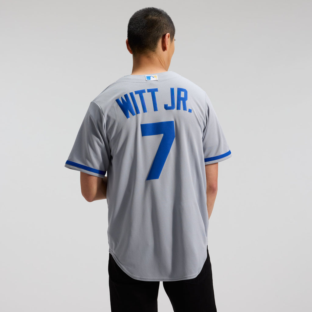 Men's Kansas City Royals Bobby Witt Jr. Nike Gray Road Replica Jersey