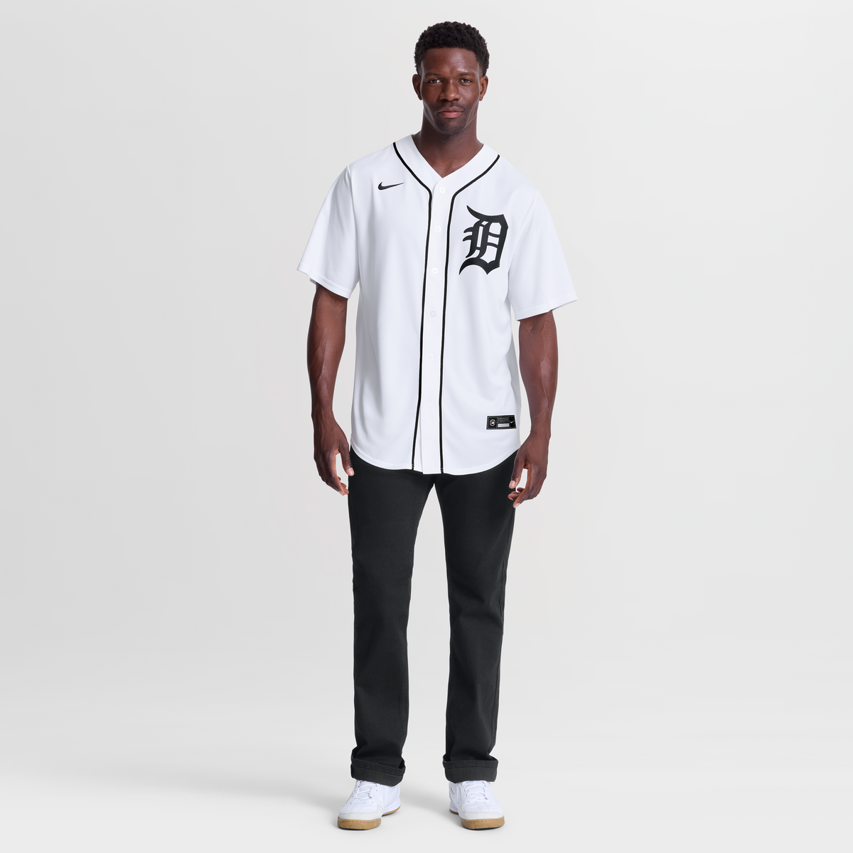 Men's  Detroit Tigers Tarik Skubal Nike White Home Replica Jersey